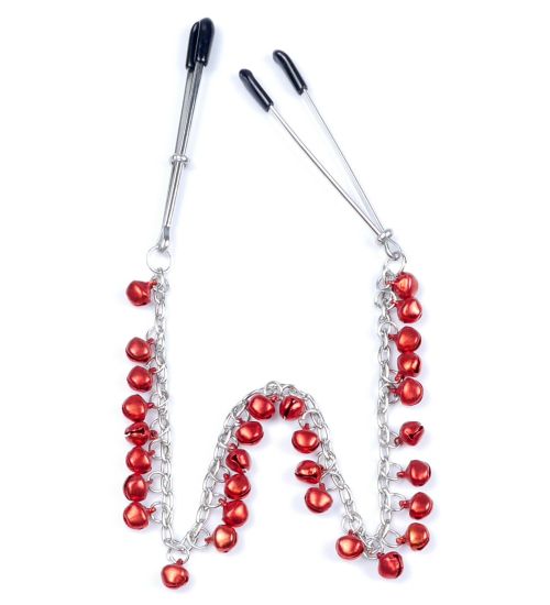 Klamry czerwone koraliki zdjęcie 2