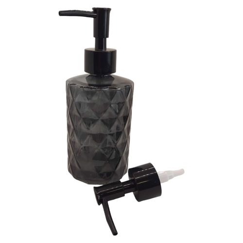 Dozownik mydła szklany 330 ml Czarny na Arena.pl