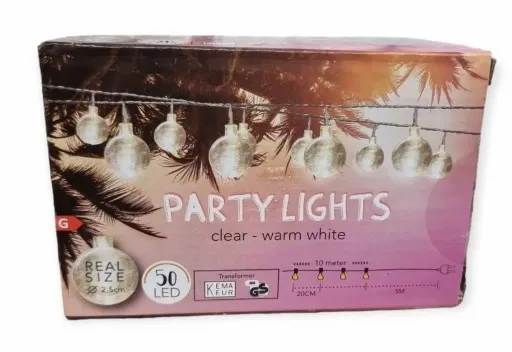 LAMPKI SIECIOWE 50 LED DO OGRODU BALKON TARAS 15m zdjęcie 3