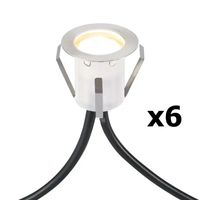 Wpustowy zestaw 6 spotów Unite 108644 Markslojd LED 0,4W 2700K IP44 chrom
