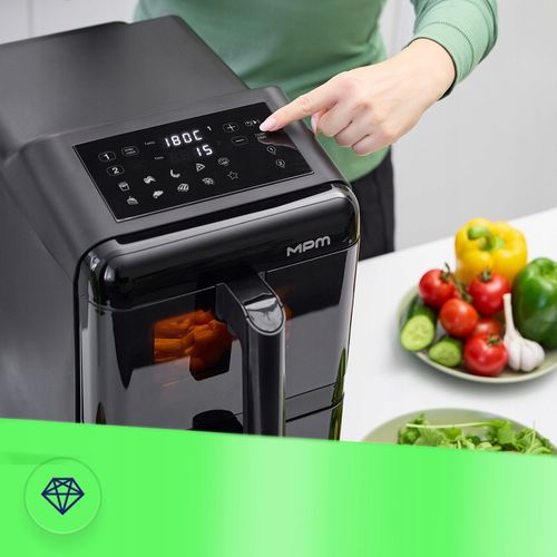 Frytkownica beztłuszczowa air fryer duża podwójna 12l MPM MFR-13 na Arena.pl