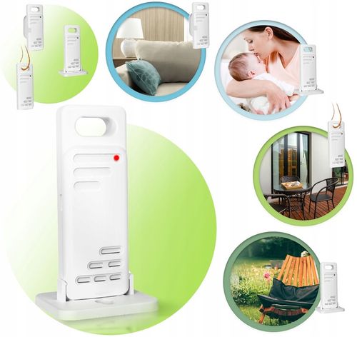 BEZPRZEWODOWA STACJA POGODOWA POGODY HIGROMETR + CZUJNIK na Arena.pl