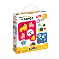 CZUCZU PUZZLE KONTRASTOWE TU PASUJE 15 m +