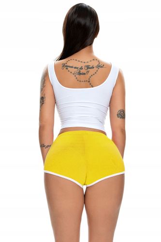 SZORTY Damskie SPORTOWE Wygodne SPODENKI Żółte M na Arena.pl