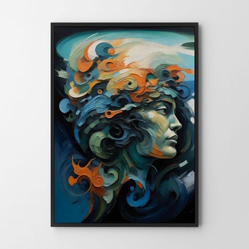 Plakat portret abstrakcja obraz 40x50 cm na Arena.pl