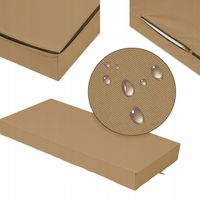 PODUSZKA OGRODOWA pianka MATERAC poduszka NA HUŚTAWKĘ ŁAWKĘ 80x40 beżowa