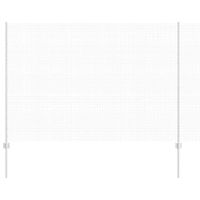 Ogrodzenie z słupkami Srebrny 1.5 x 50 m Stal