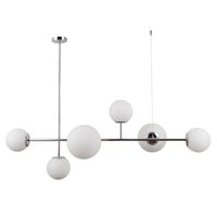 Loftowa LAMPA wisząca VAILANTE PND-31221-6B-CH Italux modernistyczna OPRAWA szklane kule ball zwis chrom