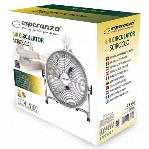 CYRKULATOR POWIETRZA WENTYLATOR przemysłowy WIATRAK podłogowy 50W na Arena.pl