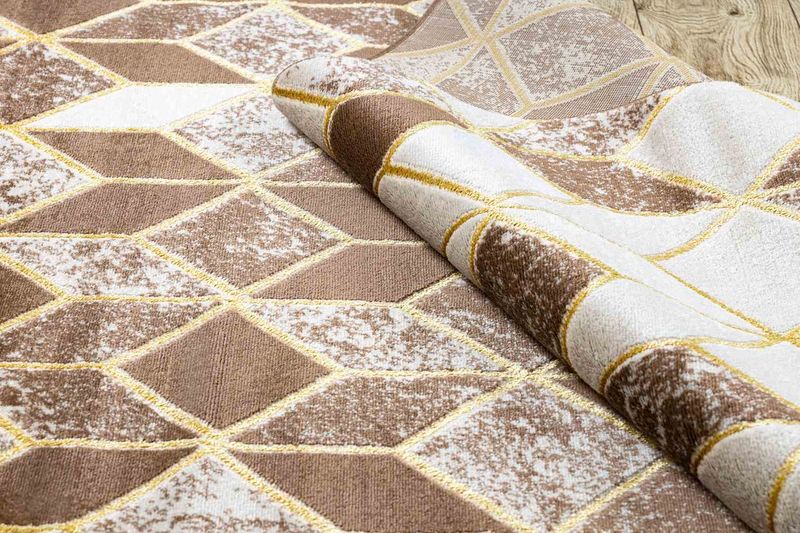 RUG/LU/TREX/GEOMETRIC/BEIGE+BROWN/140x190 zdjęcie 8