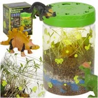 Terrarium Dinozaurów 2w1 Lampka Figurki Dinozaury Zestaw Edukacyjny
