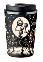 KUBEK TERMICZNY Premium czarny kościotrup Halloween  KT_575_cz