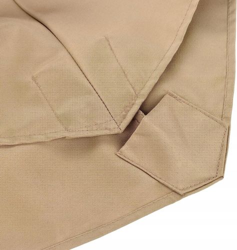 Poszycie wymienne materiał parasola ogrodowego 6 ramion 300cm - khaki na Arena.pl