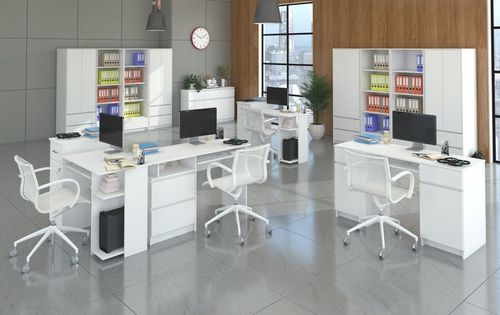 Szafa garderoba 90cm 2d 2szuflady biała B-9 na Arena.pl