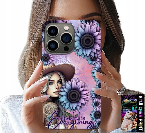 ETUI DO IPHONE 16 PRO MAX - KOBIETA W SŁONECZNIKACH, KOBIECE WZORY na Arena.pl