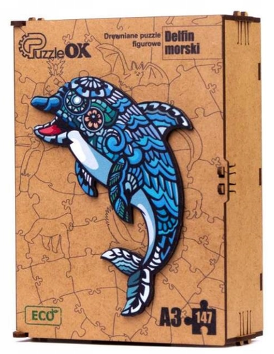Puzzle Drewniane Eko 147 El. Delfin A3 Puza3-00716 na Arena.pl