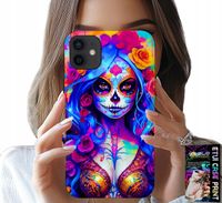 ETUI DO IPHONE 12 MINI - MEKSYKAŃSKA, KOLOROWA KRÓLOWA ŚMIERCI