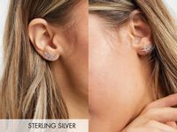 Kingsley Ryan Nausznice ze wzorem liścia