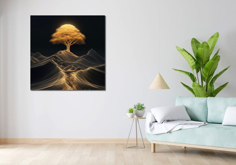 Obraz 100x100cm Drzewo Energii zdjęcie 2