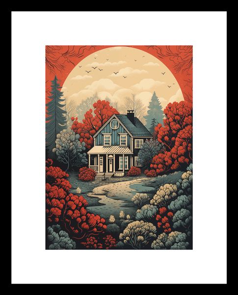 Plakat 13x18cm Idylla Rustykalna zdjęcie 3