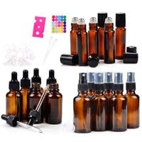 Butelki 10Ml Szkło Bursztynowe 18Szt (3 Rodzaje)