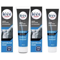 Zestaw 2x Veet Men Krem Do Depilacji Skóra Wrażliwa 200ml