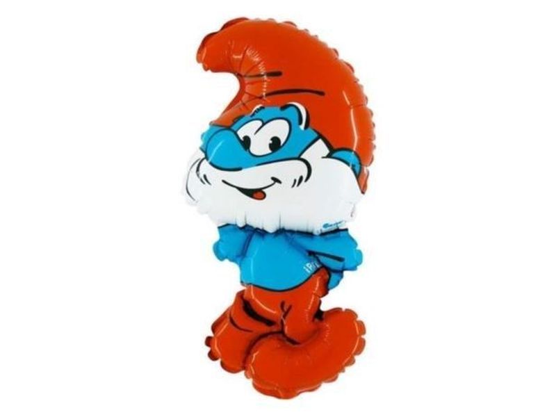 Balon foliowy "Papa Smerf", 24 cale [balon na hel] zdjęcie 1