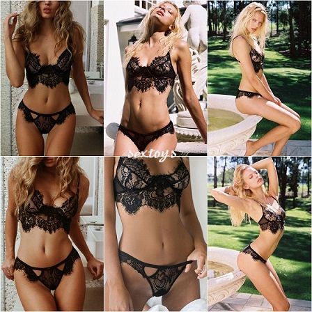 Uwodzicielski Komplet Koronkowej Bielizny (014) M na Arena.pl