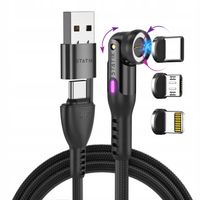 Kabel USB/USB-C - USB-C/Micro-USB/Lightning STATIK 360 Pro 3w1 Magnetyczny