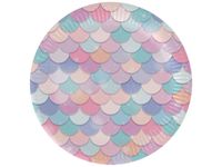 Talerzyki papierowe Syrenka, 18 cm 6 szt.