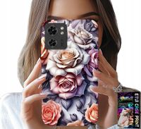 ETUI DO MOTOROLA EDGE 40 - KWIECISTE WZORY RÓŻA RÓŻE KWIATKI CASE