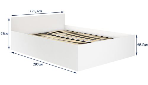 Łóżko 120x200 CLP ze stelażem podnoszonym Dąb Sonoma na Arena.pl