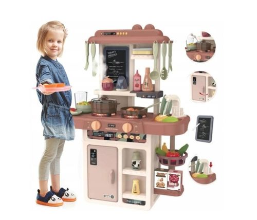 KUCHNIA dla Dzieci interaktywna PARA Garnki KRAN PALNIKI - Zestaw 42 szt. na Arena.pl
