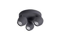 Ruchomy plafon do sypialni Pera szara lampa minimalistyczna