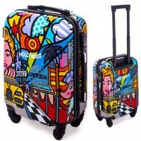 Mała walizka kabinowa PODRÓŻNA TORBA TURYSTYCZNA NA KÓŁKACH KABINÓWKA