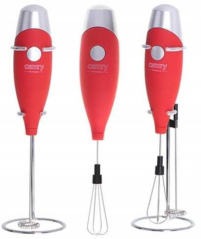 spieniacz do mleka z mieszadłem i stojakiem camry cr 4501 red na Arena.pl