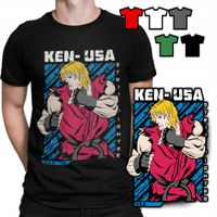 KOSZULKA T-SHIRT MĘSKI WZORY WYBÓR - GRY RETRO KEN - USA Z GIER - XL