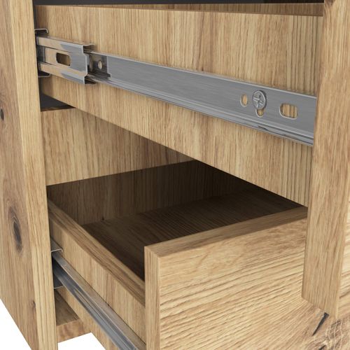 Komoda do salonu CL 100 cm 6 szuflad mała - dąb artisan na Arena.pl