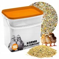 KARMA PASZA DROBNA ZE SZPINAKIEM POKRZYWĄ DLA KUR KURCZĄT PISKLĄT OD 3 TYG