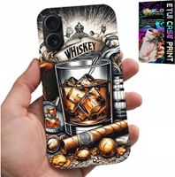 ETUI DO IPHONE 16 PLUS - WHISKY CYGARO WZORY DLA MĘŻCZYZN PLECKI
