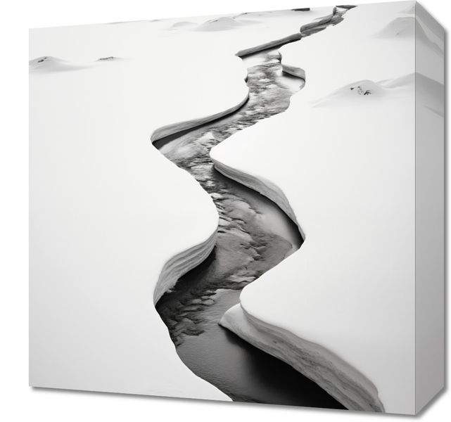 Obraz 40x40cm Szczeliny Mrozu zdjęcie 1