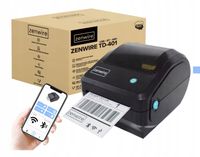 Drukarka Termiczna Etykiet Kurierskich Samoprzylepnych WiFi Bluetooth USB