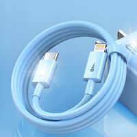 Kabel niktrade USB typ C - Apple Lightning 1 m niebieski