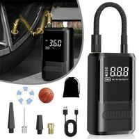 PRZENOŚNA SPRĘŻARKA POWIETRZA, PRZENOŚNA ELEKTRYCZNA POMPA POWIETRZA CZARNA