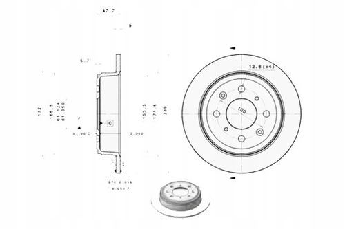 TARCZA HAM TYL 239X9 P BREMBO na Arena.pl
