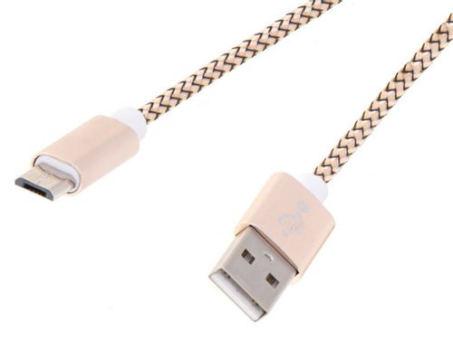 Ładowarka kabel micro USB złota na Arena.pl