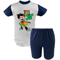 Krótka Piżama dziecięca Młodzi Tytani