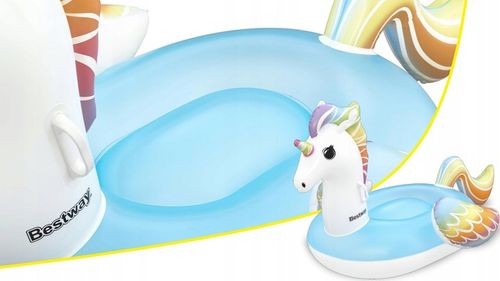 MATERAC DMUCHANY JEDNOROŻEC DO PŁYWANIA WODY DLA DZIECI PŁYWAK 155x119 CM na Arena.pl