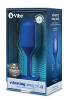 korek analny vibrating snug plug 4 navy b-vibe