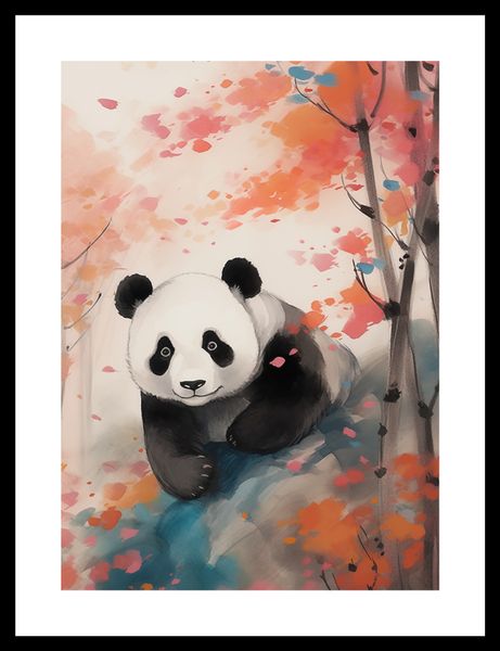Plakat 25x35cm Panda wśród Klonów zdjęcie 3